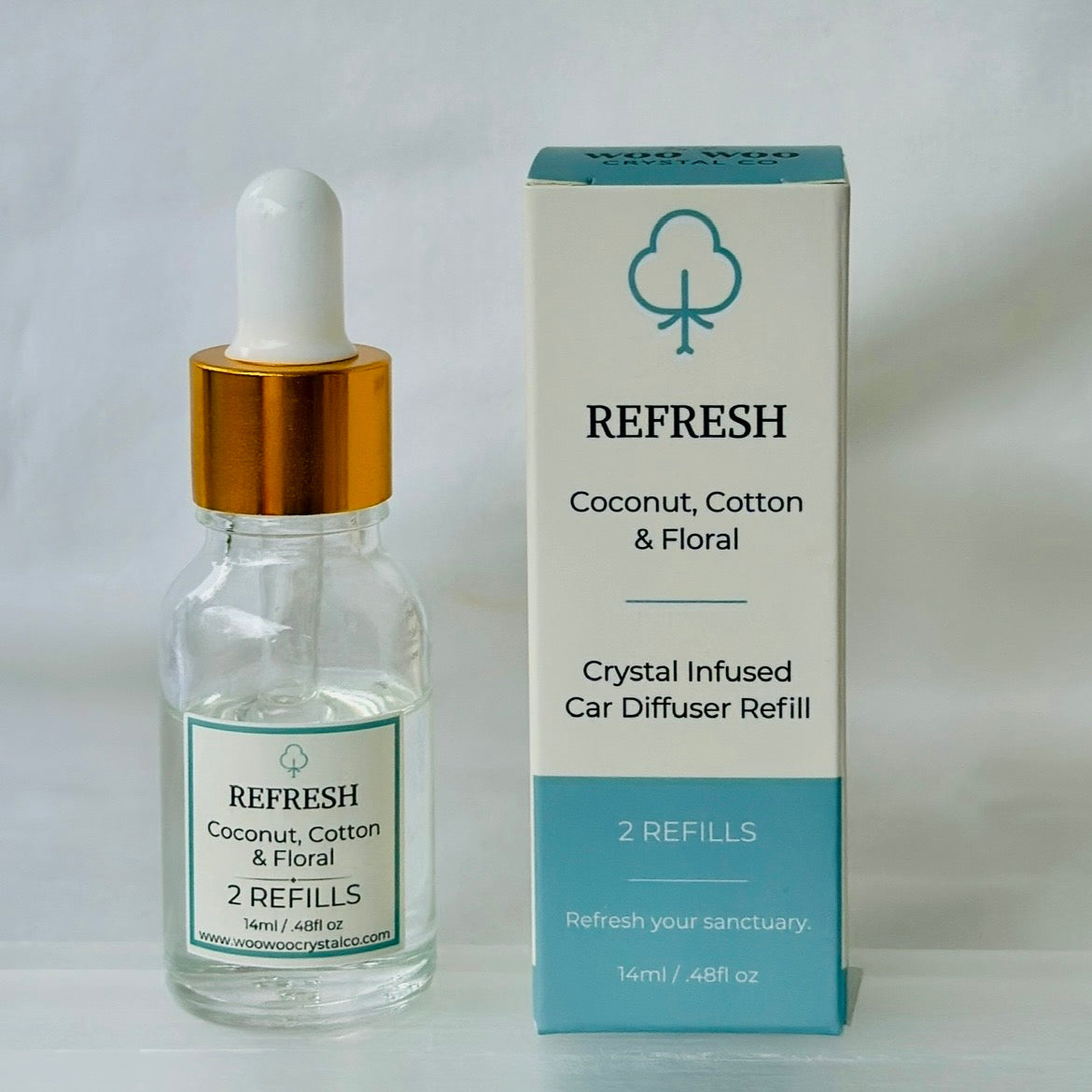 REFRESH: Coconut, Cotton & Floral Car Diffuser