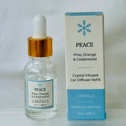 PEACE: Pine, Orange & Cedarwood Car Diffuser