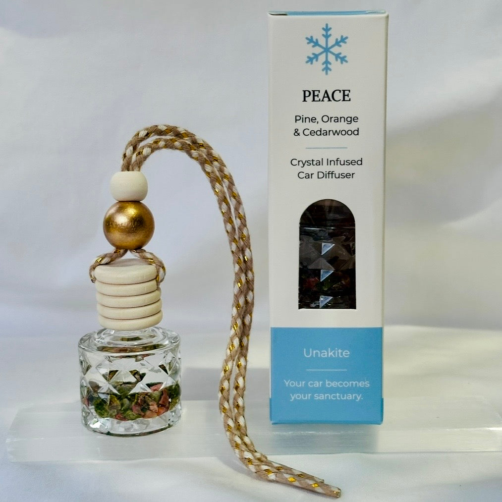 PEACE: Pine, Orange & Cedarwood Car Diffuser