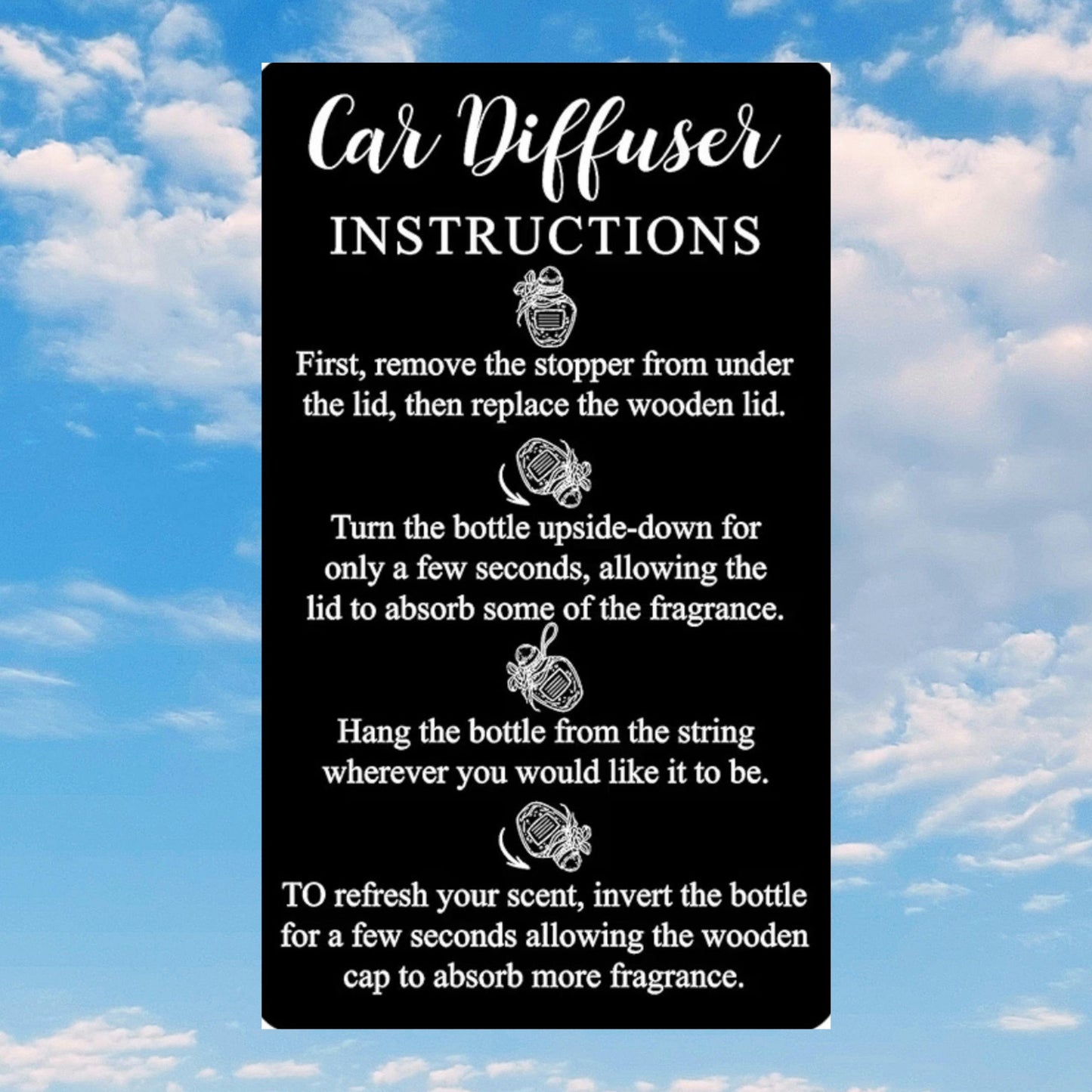 Grapefruit, Mint & Cypress Car Diffuser